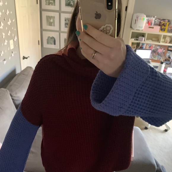 Free People Park City Colorblock Sweater - Picture 2 of 7